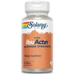 Solaray Super IbuActin 60 capsules bottle front view