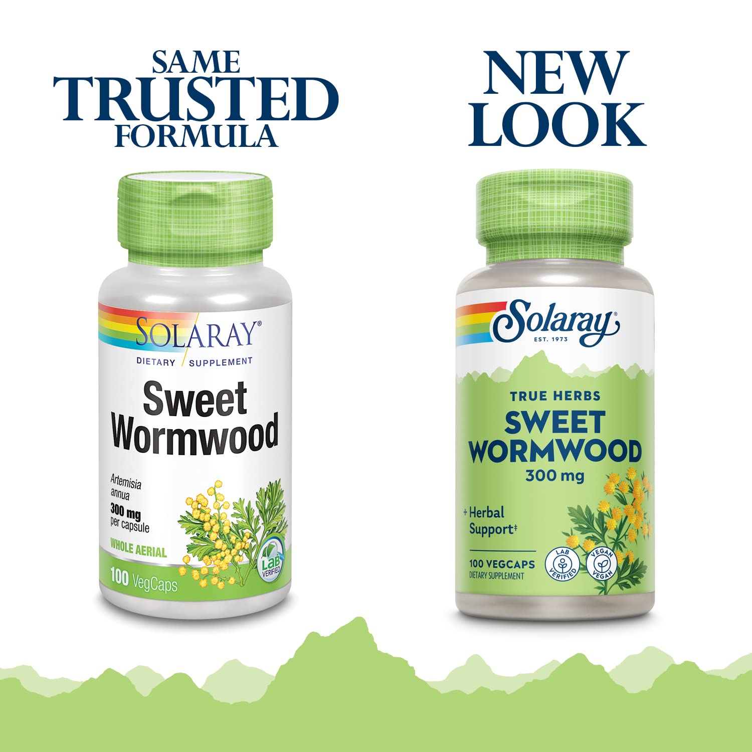 SOLARAY Sweet Wormwood Aerial Veg Cap capsules in bottle