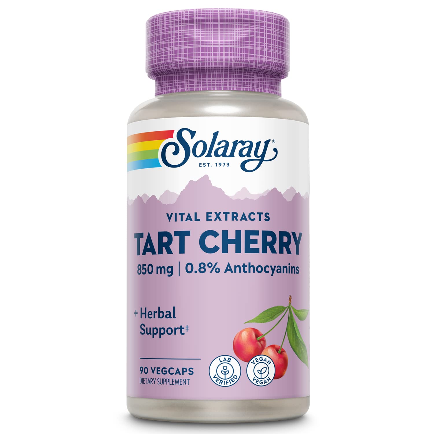 Solaray Tart Cherry Capsules 850mg bottle