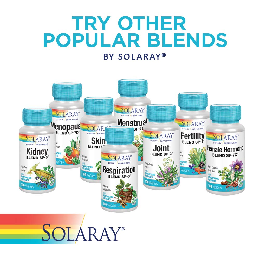 Packaging displaying 100 servings per bottle of Thyroid Blend SP-26