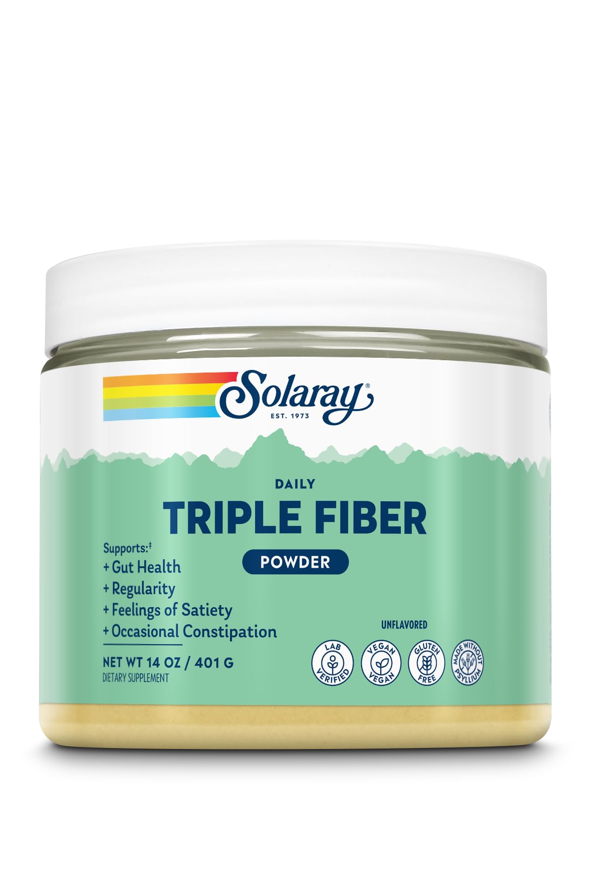 SOLARAY Triple Fiber Powder 14oz bottle