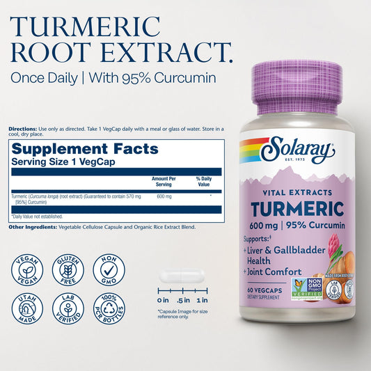 Label highlighting 95% curcuminoids