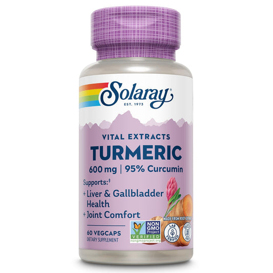 SOLARAY Turmeric 600mg bottle – front packshot