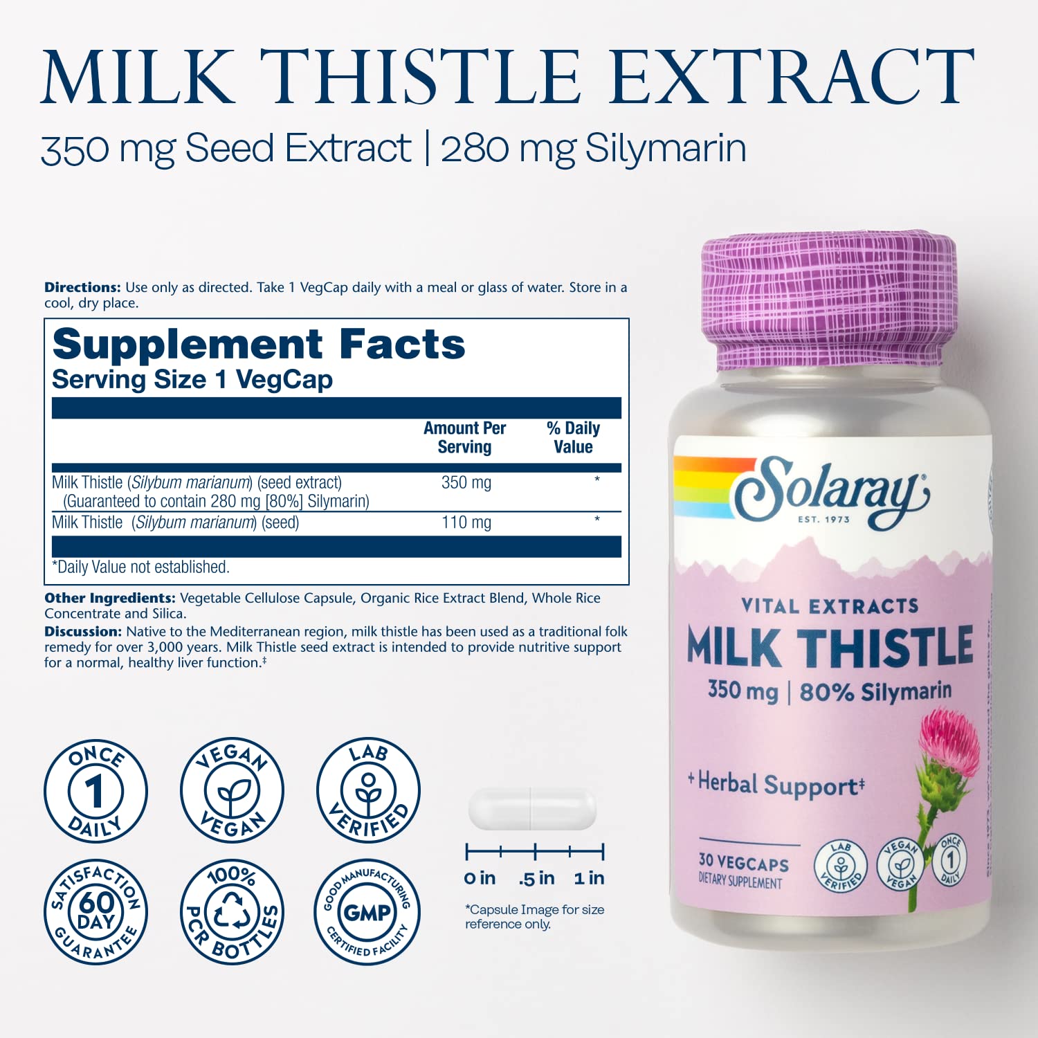 Vegan liver support capsules with 30 servings