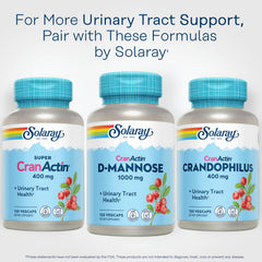 SOLARAY vegan D-Mannose cranberry formula for daily urinary health