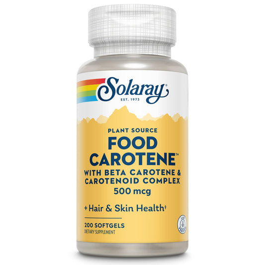 SOLARAY Vitamin A 10000 IU Beta Carotene bottle label