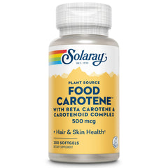 SOLARAY Vitamin A 10000 IU Beta Carotene bottle label
