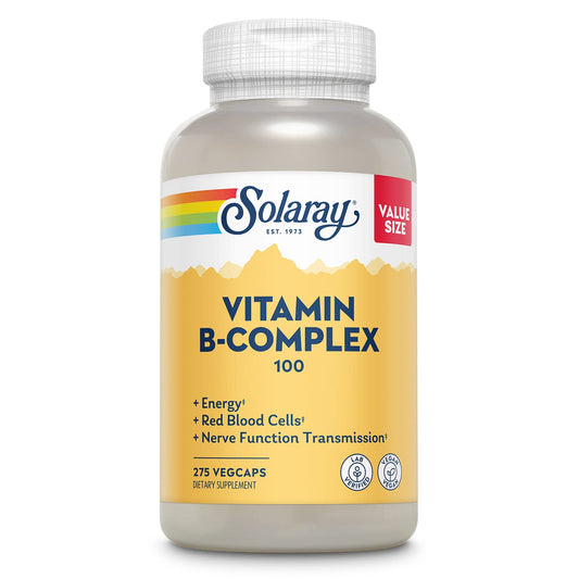 SOLARAY Vitamin B Complex 100 mg bottle label