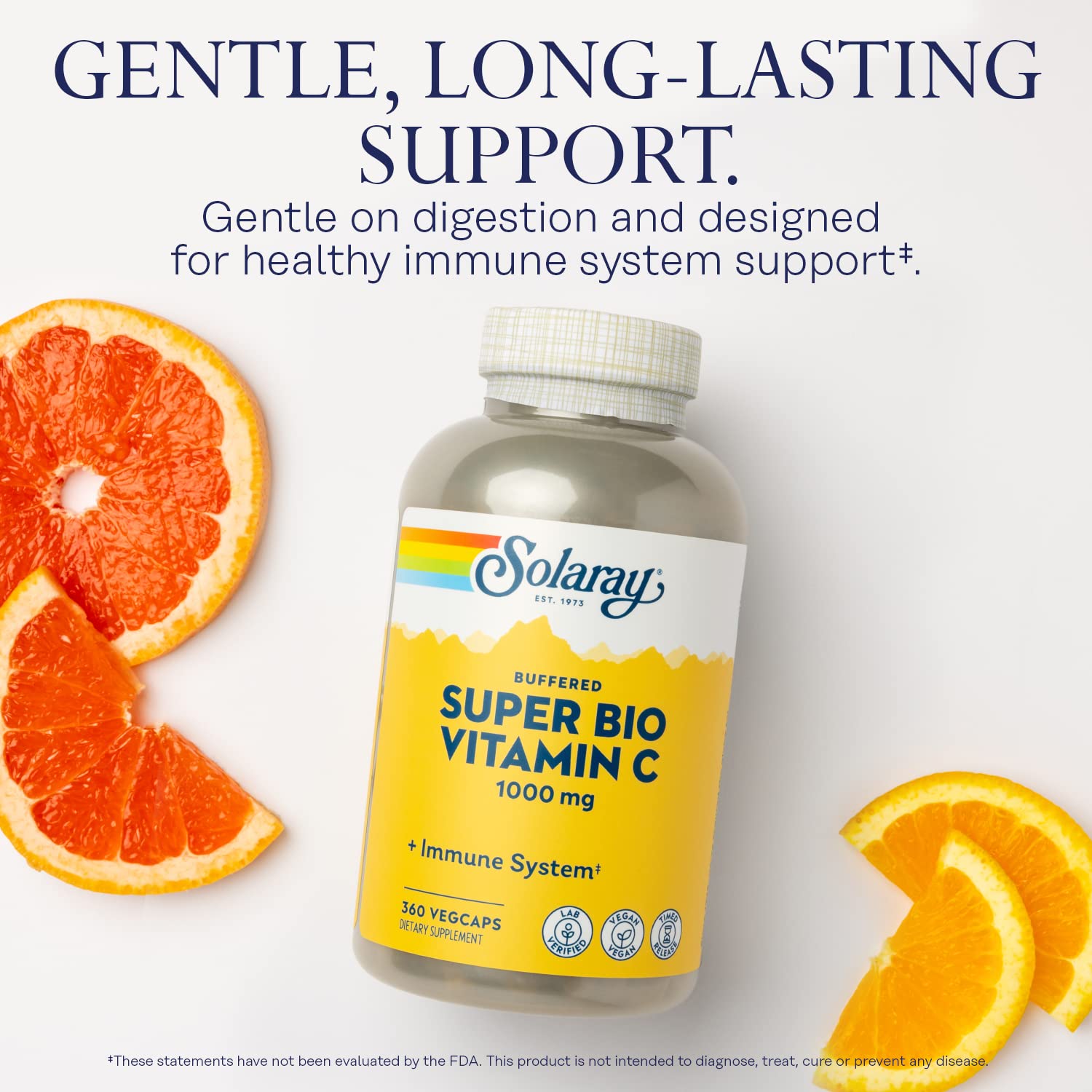 Immunity support vitamin C with rose hips and acerola