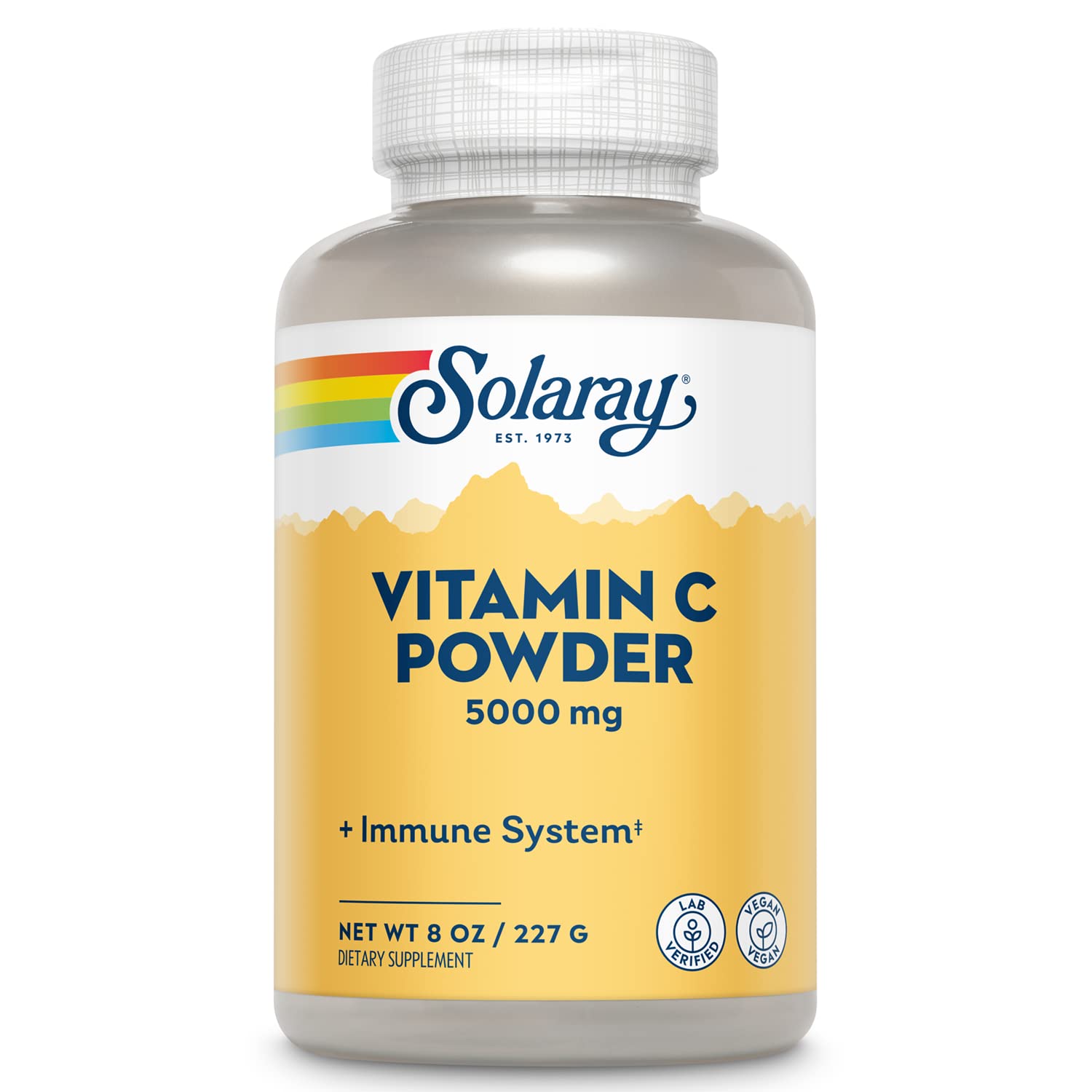 SOLARAY Vitamin C Crystalline Powder 8 oz front label