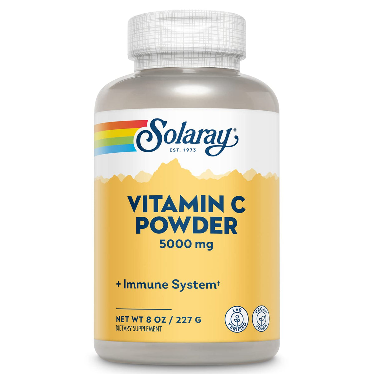 SOLARAY Vitamin C Crystalline Powder 8 oz front label