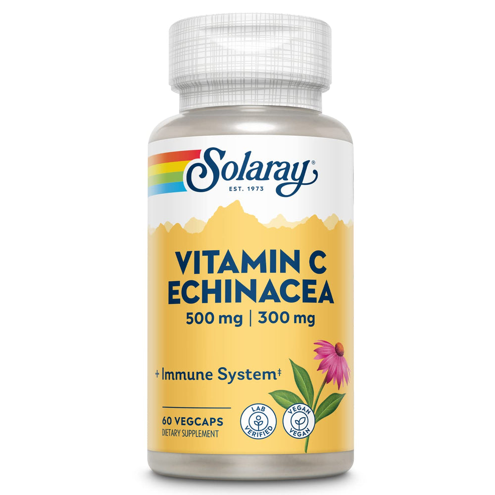 Solaray Vitamin C & Echinacea Root bottle - front view