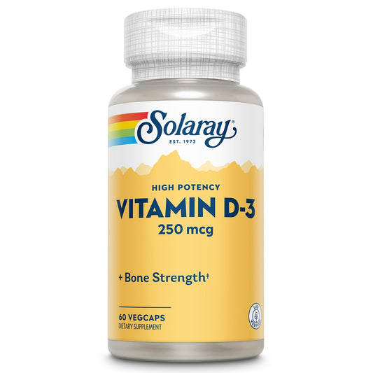 SOLARAY Vitamin D3 10000IU bottle front view
