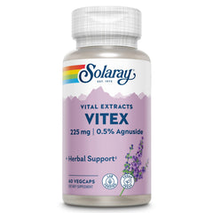 SOLARAY Vitex Berry Extract 225 mg bottle with 60 vegan capsules