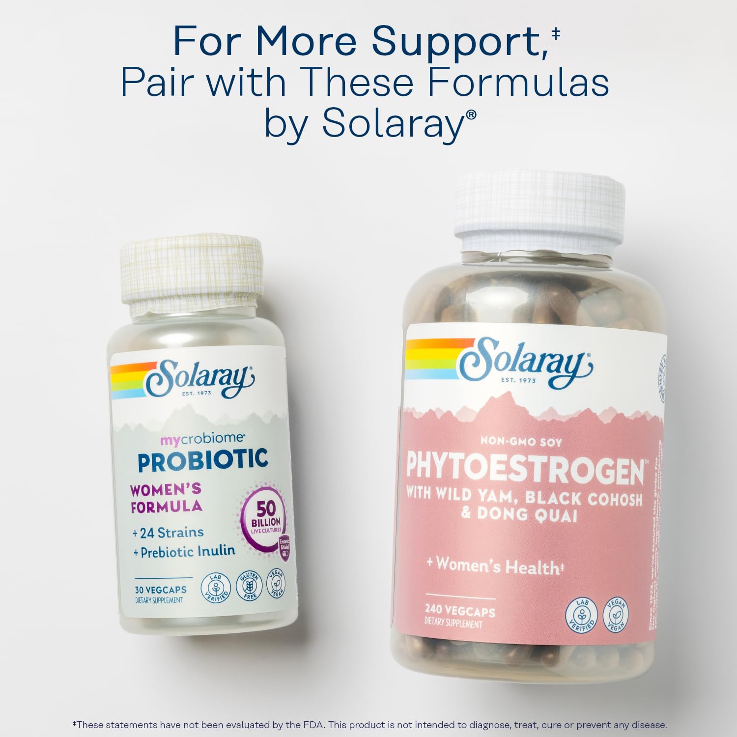 Eco-friendly 100% PCR bottle packaging for SOLARAY Vitex