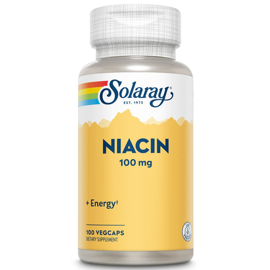 SOLARAY Niacin 100 mg bottle side view