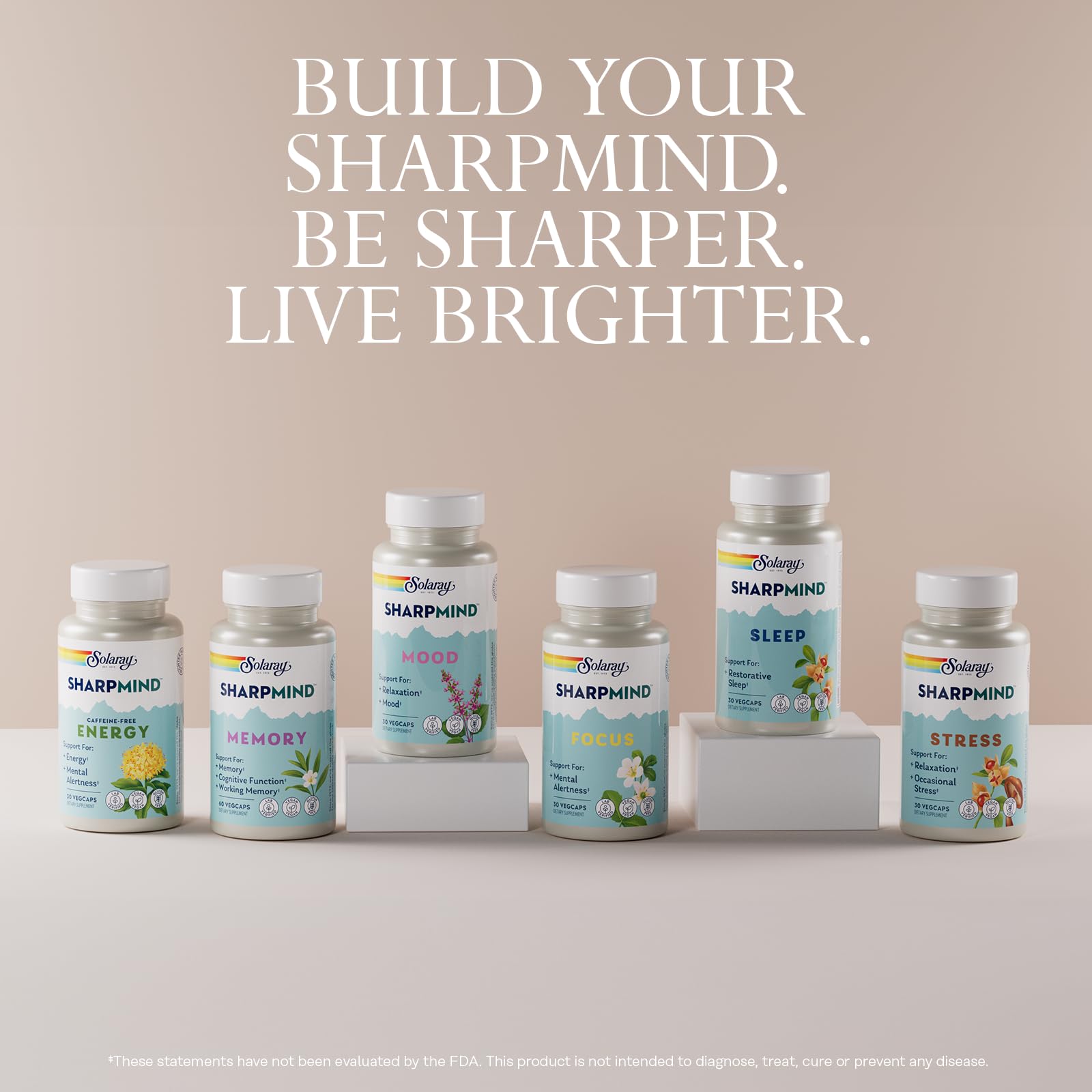 Fermented Chaga mushroom ingredient in SOLARAY SharpMind Memory Formula