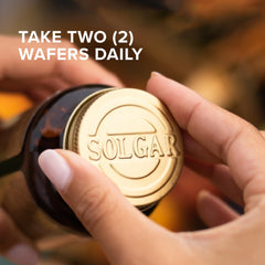 Serving size illustration for Solgar calcium chewables (180 servings)