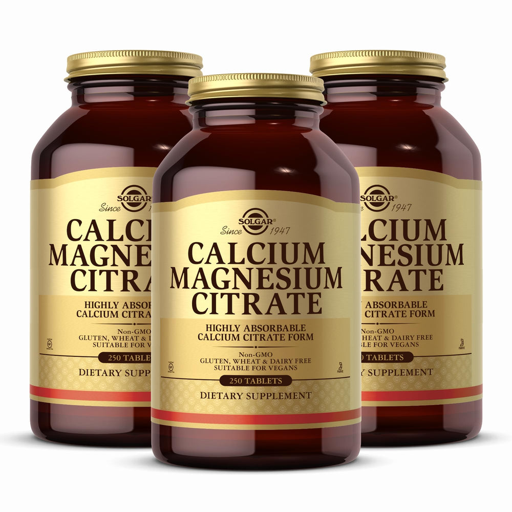 Solgar Calcium Magnesium Citrate bottle front view