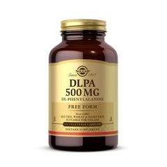 Solgar DLPA 500 mg bottle label