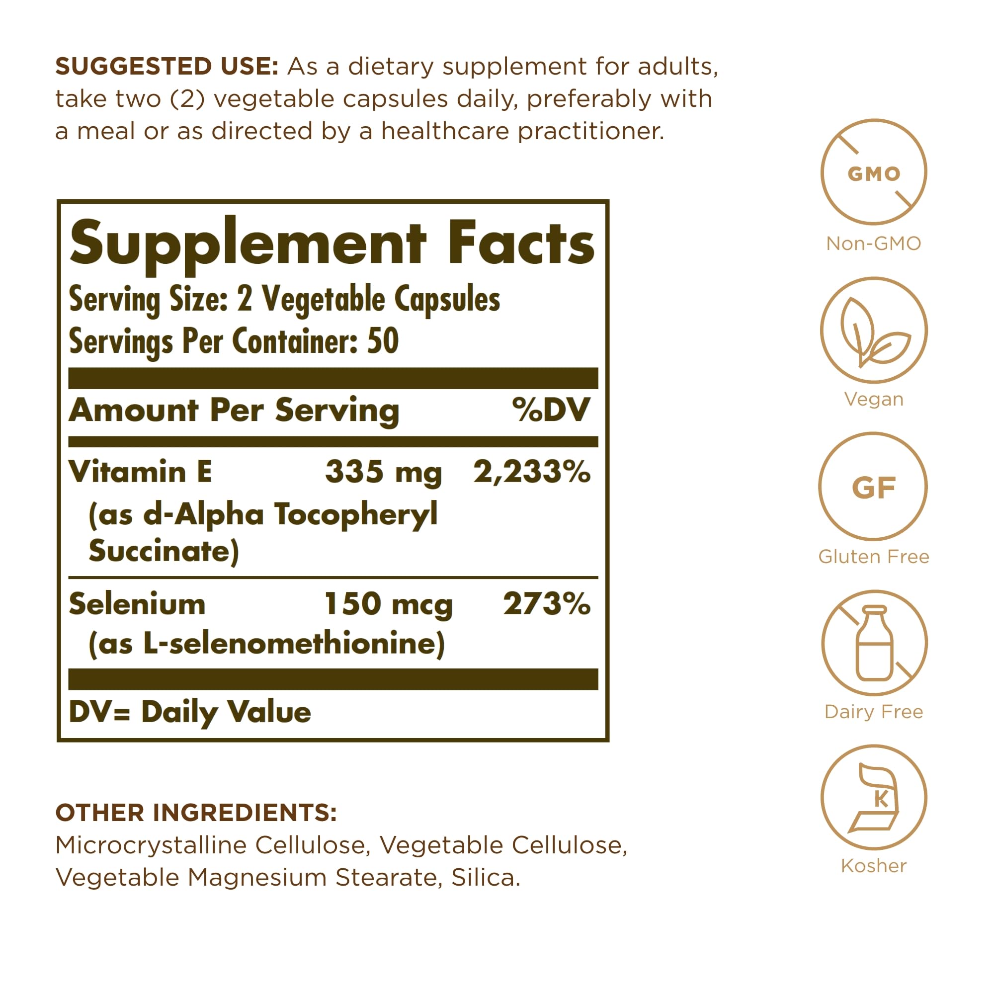 Close-up of dry Vitamin E capsules (non-oily form)