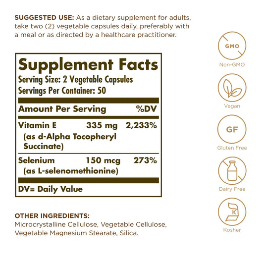 Close-up of dry Vitamin E capsules (non-oily form)