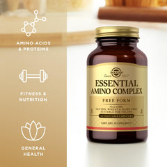 Solgar Essential Amino Complex vegan non-GMO label