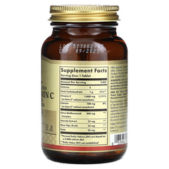 Solgar Ester-C Plus packaging with bioflavonoids acerola and rose hips
