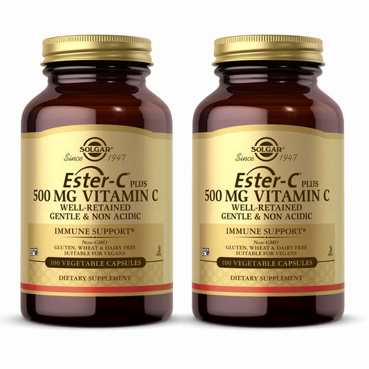 Solgar Ester-C Plus 500 mg Vitamin C bottle with label