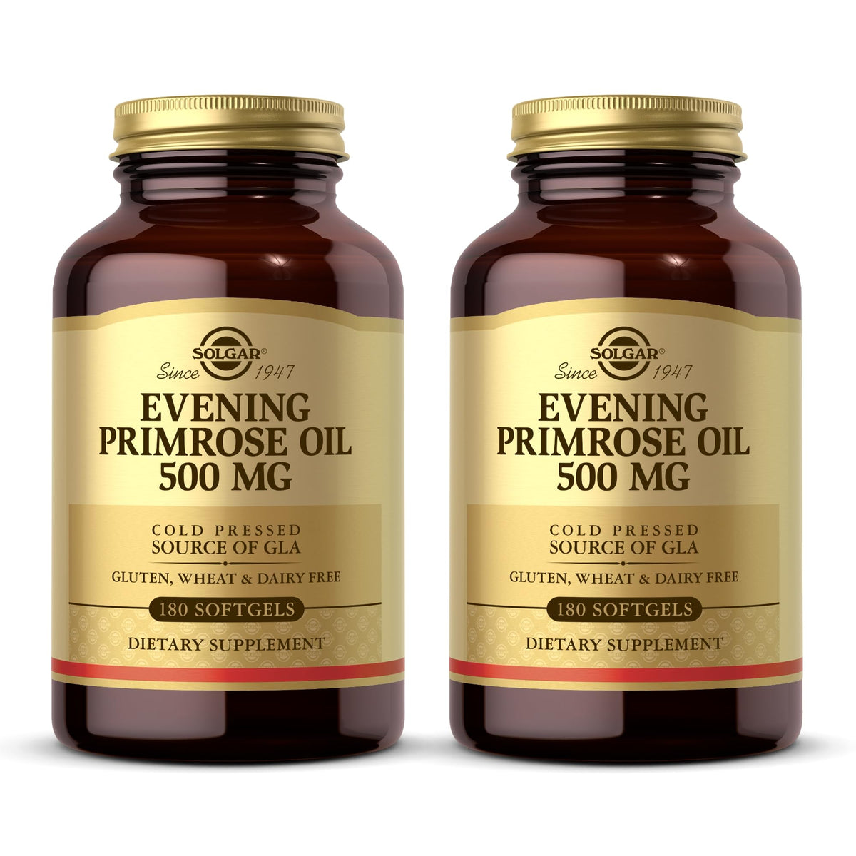 Solgar Evening Primrose Oil bottle with label