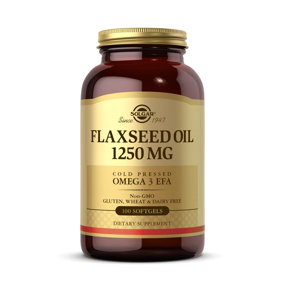 Solgar Flaxseed Oil 1250 mg bottle - hero image