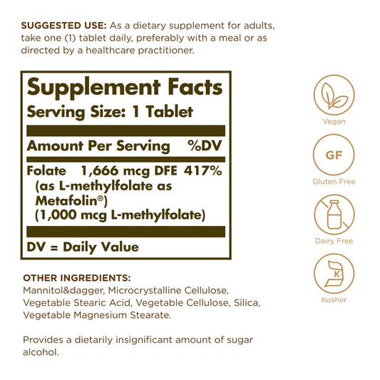 Close-up of Metafolin bio-active folate form