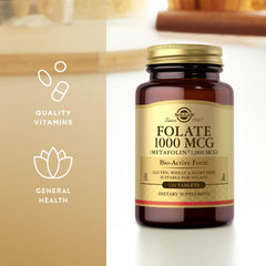 Nutritional information for Solgar Folate 1000 mcg