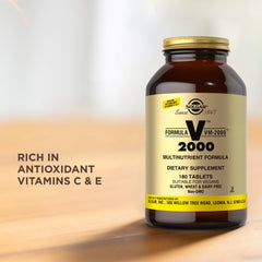 Solgar Formula VM 2000 nutrition-facts panel highlights ingredients and daily values
