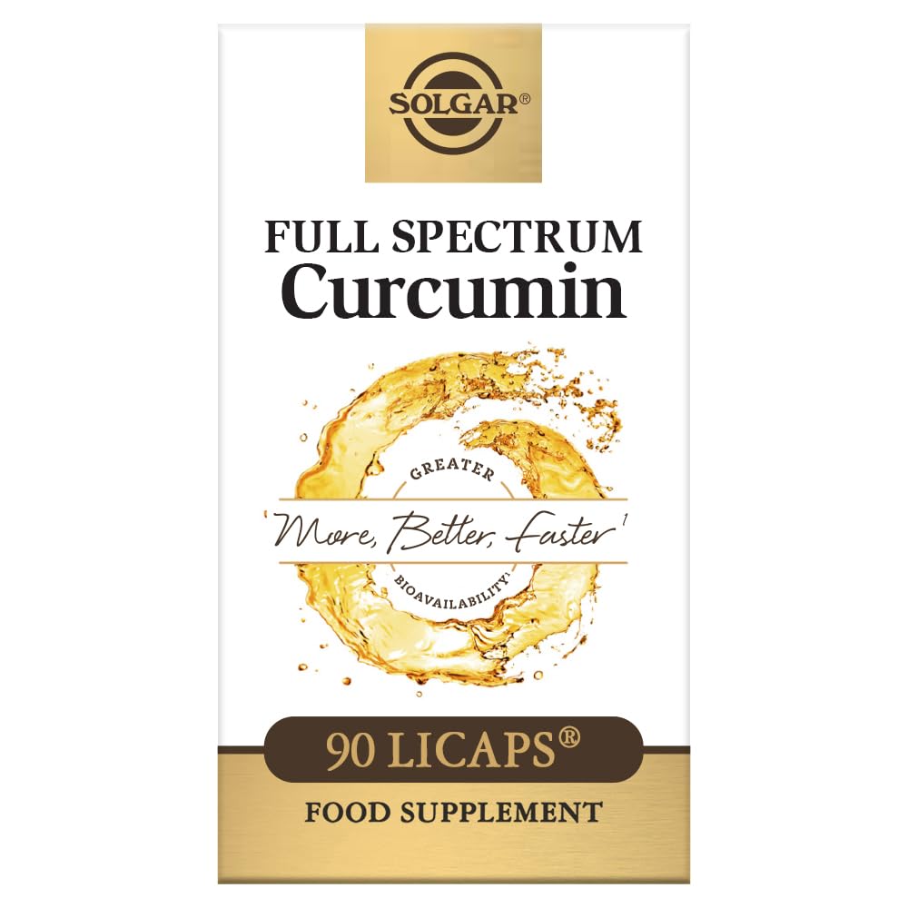 Solgar Full Spectrum Curcumin 90 LiCaps bottle - front view