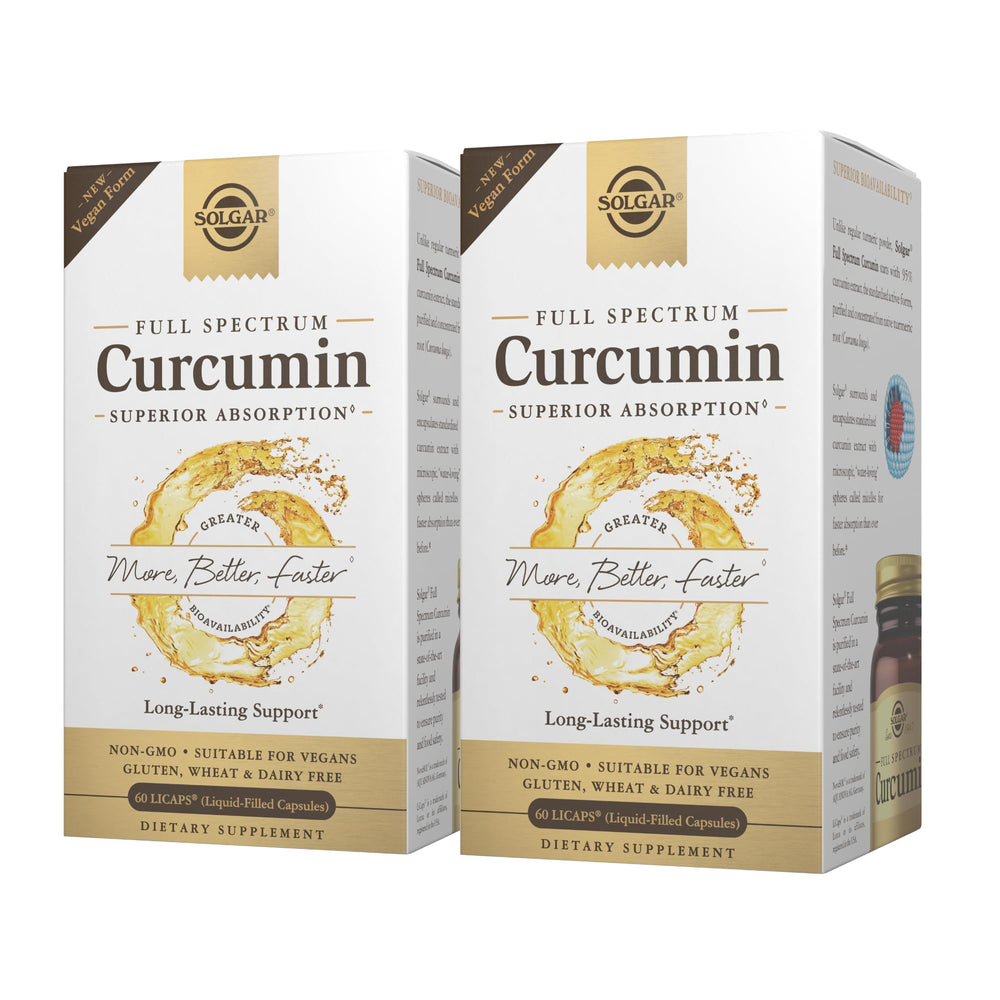 Solgar Full Spectrum Curcumin LiCaps bottle front view
