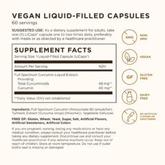 Close-up of Solgar Curcumin LiCaps capsules