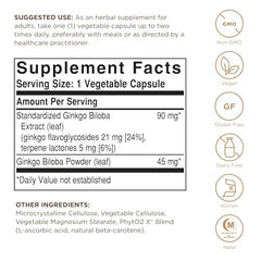 Solgar Ginkgo Biloba packaging box