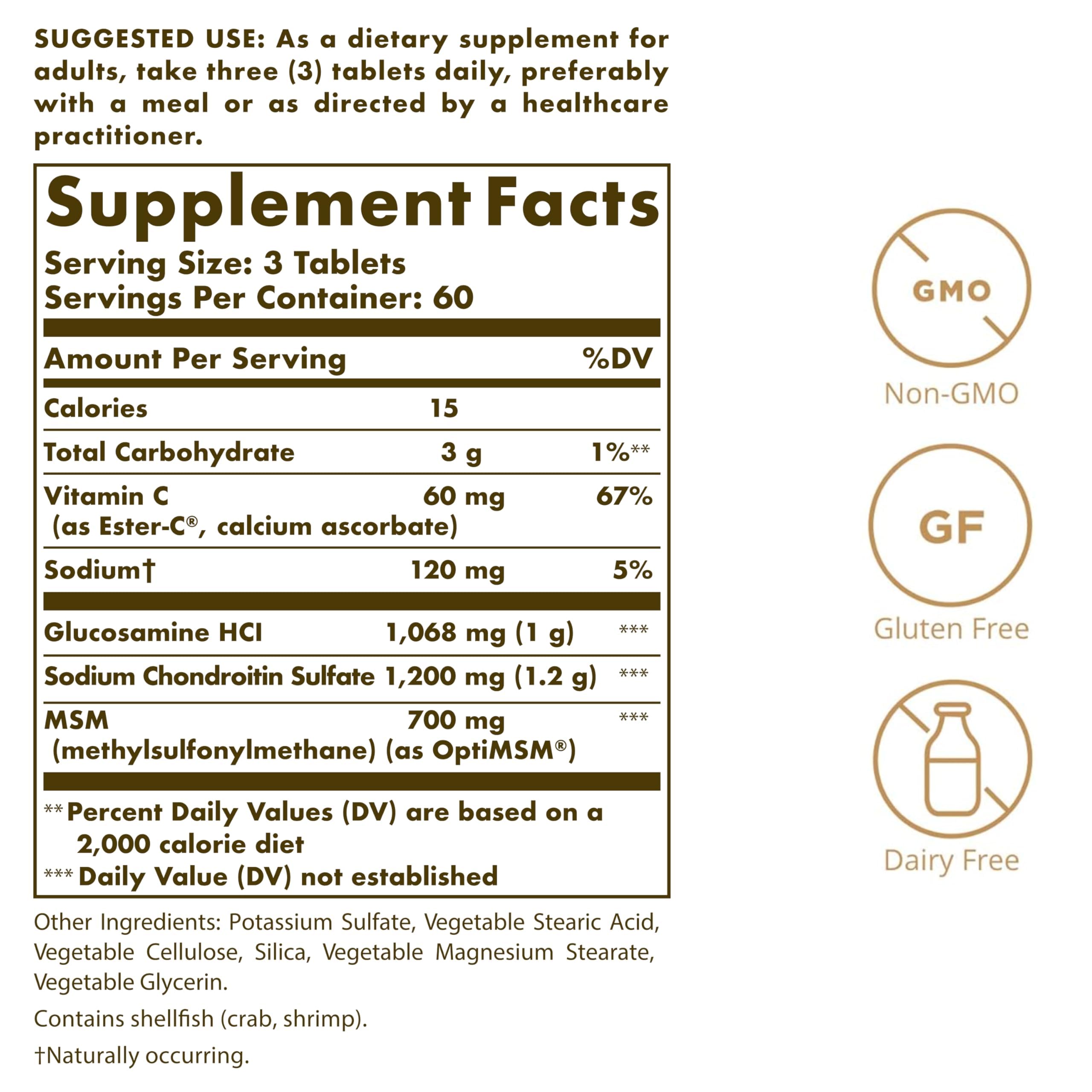 Solgar bottle side view with Ester-C label