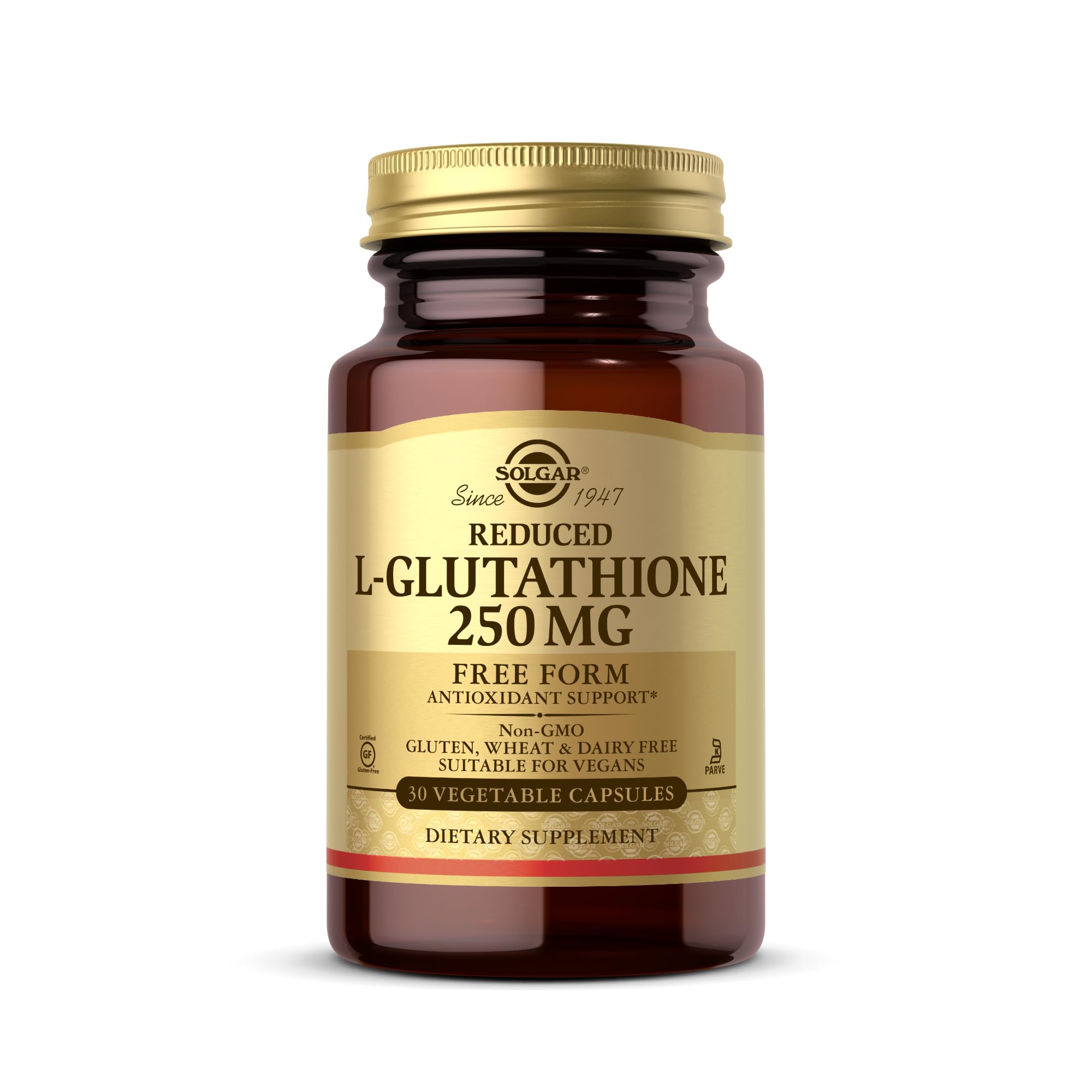 Solgar Reduced L-Glutathione 250 mg bottle – 30 vegetable capsules