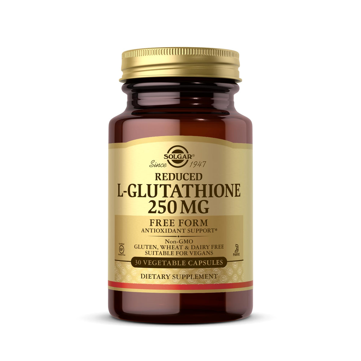 Solgar Reduced L-Glutathione 250 mg bottle – 30 vegetable capsules