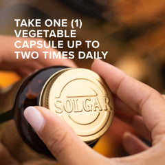 Close-up of Solgar Glutathione 250 mg label – non-GMO vegan