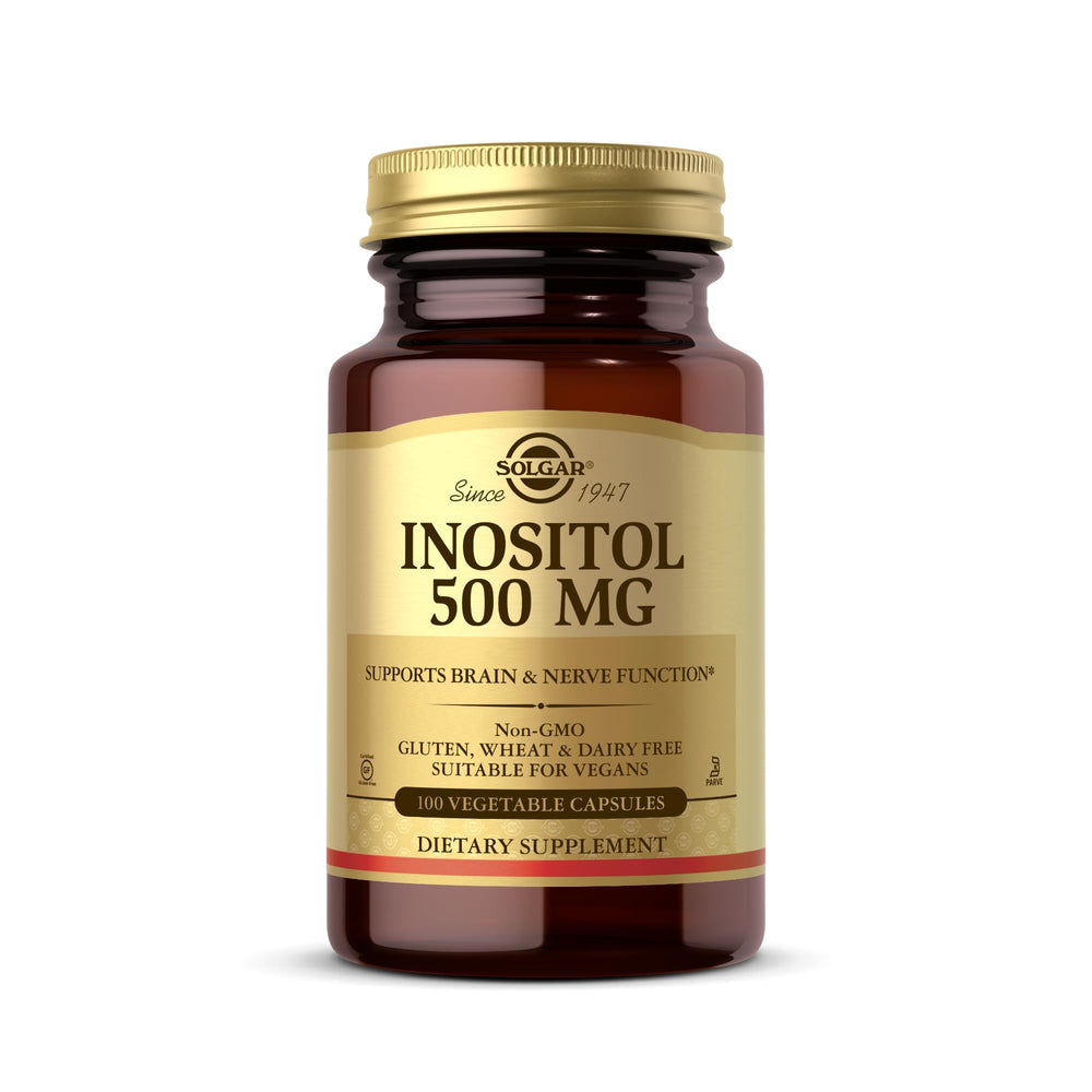 Solgar Inositol 500 mg bottle with label