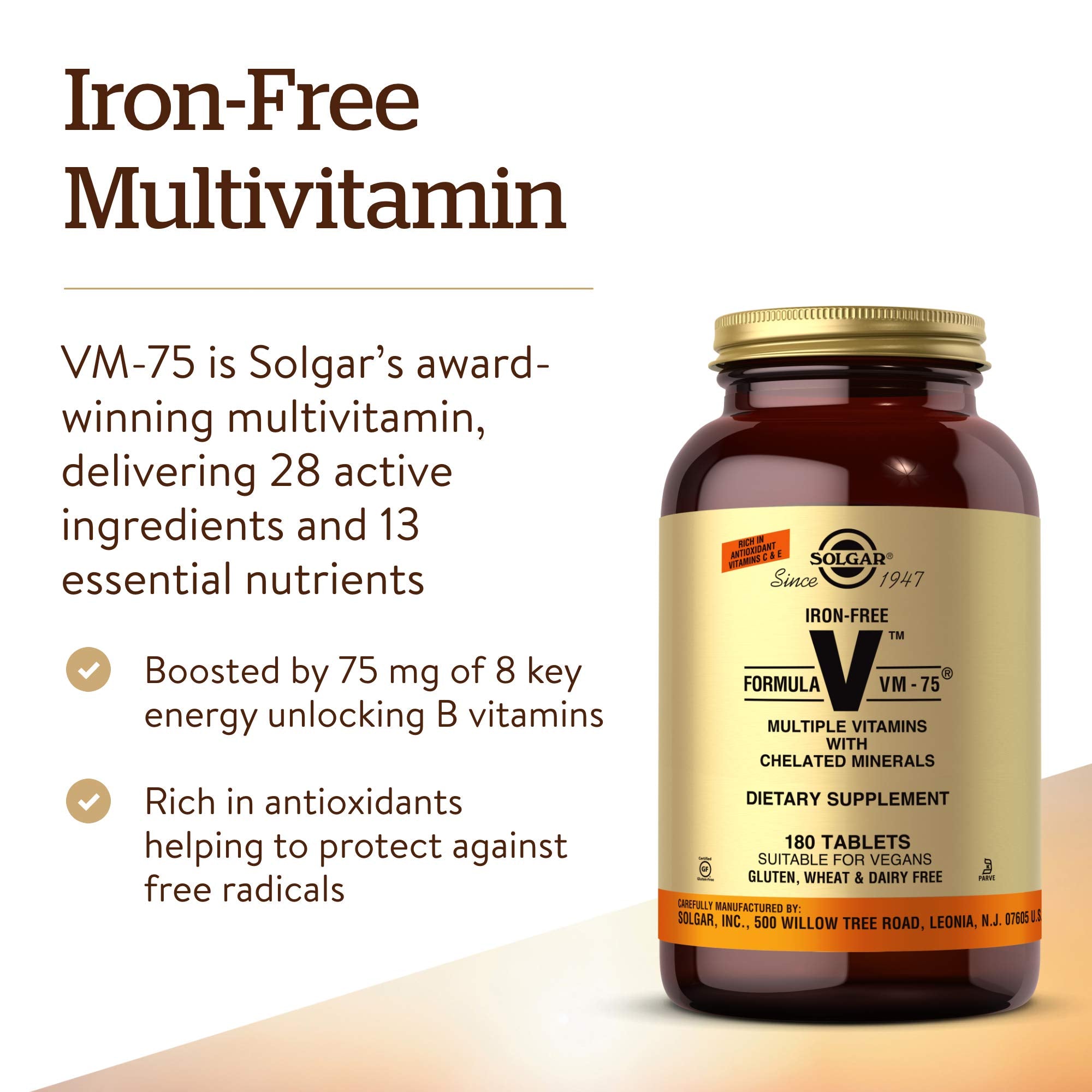 Pill dispenser with Solgar VM-75 for easy daily intake