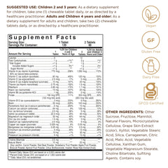 Close-up of Kangavites Bouncin’ Berry chewable tablet