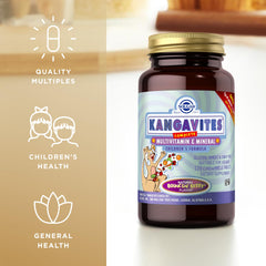 Two Solgar Kangavites Bouncin’ Berry bottles side by side