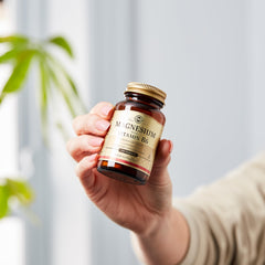 Bone health illustration featuring Magnesium with Vitamin B6
