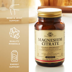 Label highlighting 420 mg magnesium citrate per serving