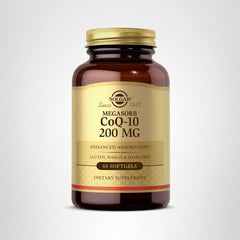 Dosage and serving information for Solgar CoQ-10 softgels