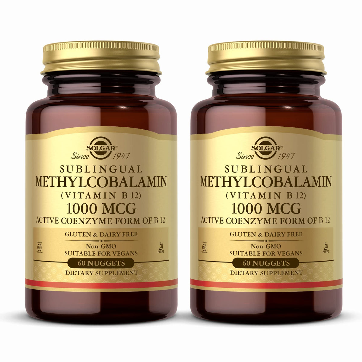 Solgar Methylcobalamin B12 1000 mcg Nuggets Pack 2 - hero image